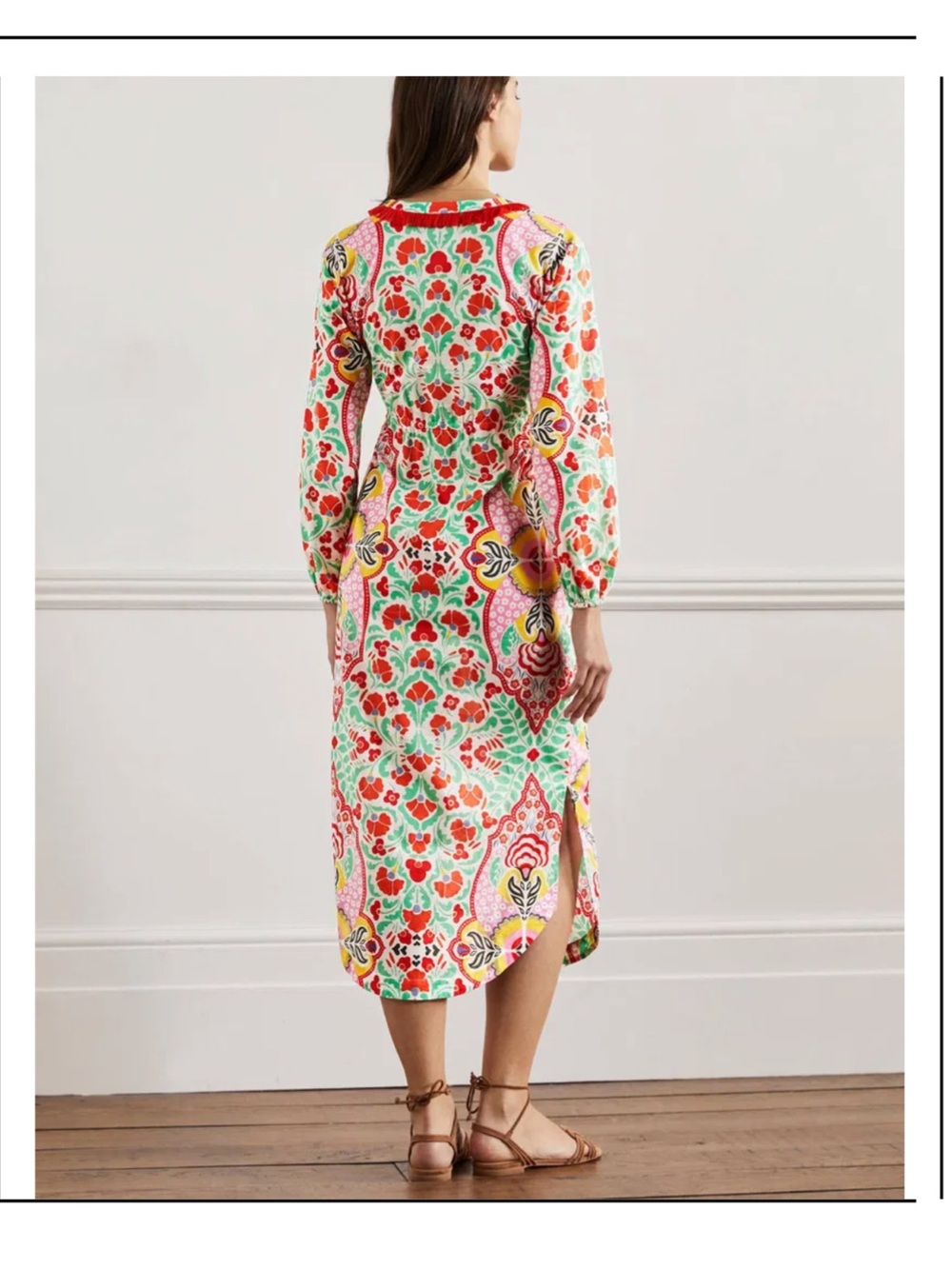 Boden Trim Detail Kaftan Maxi Dress. Size M - Picture 4 of 5